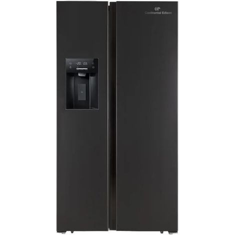 Continental Edison CERANF556B1 Amerikanischer Kühlschrank schwarz 556 Liter