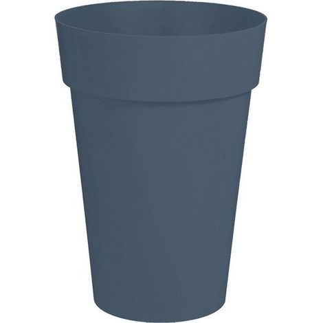 Pot rond EDA Toscane Ø46 x H65 cm 67 L Bleu Jean Polypropylène (1/5)