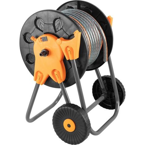 Carrello portatubo da giardino, in plastica, per tubi fino a 60 m di diametro 1/2'' - T N15-793 (1/5)