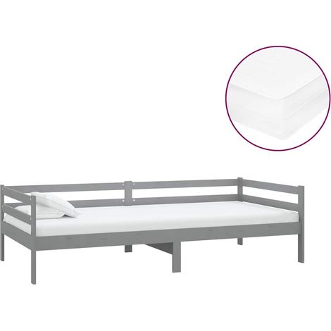 Maison Exclusive - Sofá cama con colchón madera de pino maciza gr (1/5)
