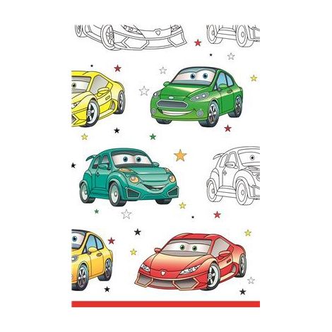 Nappe en papier CARS pour anniversaire 120x180cm (1/2)