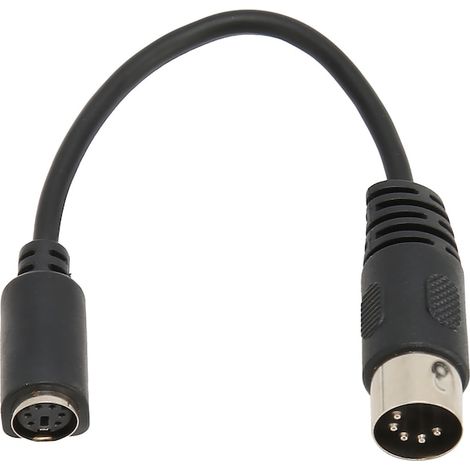 Câble adaptateur pour clavier et souris PS2 vers console, PVC, longueur 0,15 m, noir, connexion pratique (1/5)