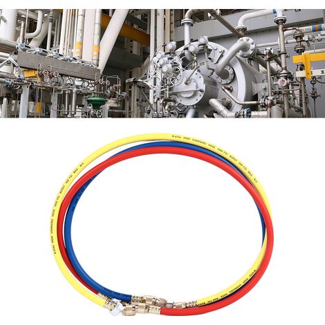 Raccord universel en cuivre antidéflagrant pour tuyau de réfrigérant haute pression tricolore, avec clé. (1/5)