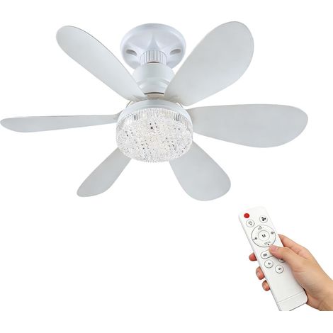 Ventilateur de Plafond Avec éclairage et Télécommande, 40 W Ventilateur Plafond LED, 3 Vitesses Réglables, Minuterie, Ventilateur Plafonnier avec Lumiere, Lampe de Plafond pour Salon et Chambre (1/5)