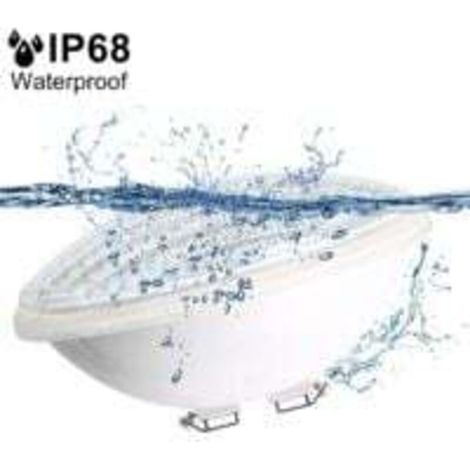 40W Lampe Piscine LED PAR56 étanche IP68 Lampe de Piscine RGB Submersible Lumière 12V DC/AC spot led couleur avec Télécommande 7 couleurs réglables 12 modes d'éclairage [Classe énergétique E] (1/4)