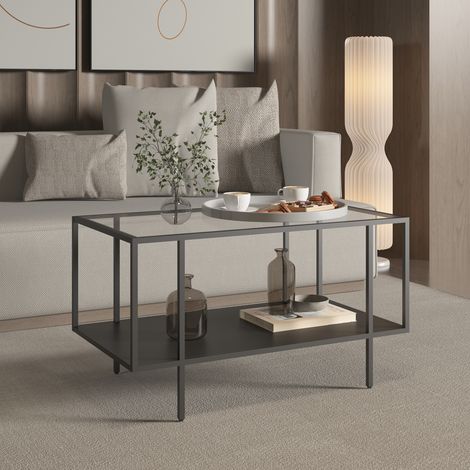 Couchtisch Nynna 90x50x50 cm Schwarz [en.casa]