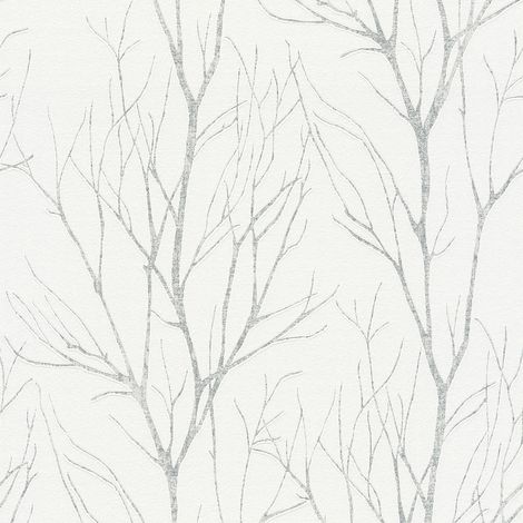A.S. Creations – Papier peint à motif argenté métallisé – Lessivable et strippable – Résistance à la lumière – Dimensions 170g/m² (1/7)