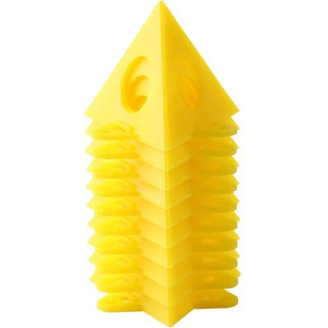 Support de Menuisier 10 Pièces, Support de Cône de Travail du Bois, Outil en Forme de Pyramide pour Porte D'armoire en Toile (jaune),Autres outils à main et accessoires (1/4)