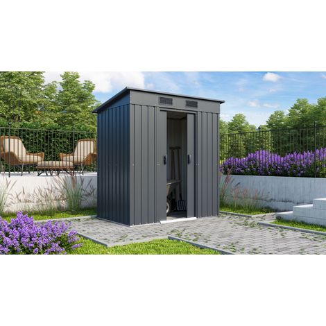 Pergart Gerätehaus "Leipzig II 64", anthrazit, 1,59 m² (1/5)