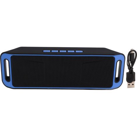 Mini-Multifunktions-Lautsprecher mit zwei Bluetooth-Stereo-Lautsprechern für Zuhause, Auto und Outdoor-Aktivitäten – Blau (1/5)