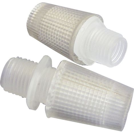 TIBELEC Lot de 2 serre câbles TIBELEC, plastique, blanc (1/2)