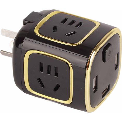 Adaptateur secteur universel 3 ports chargeur multiprise voyage 220V type C (1/5)