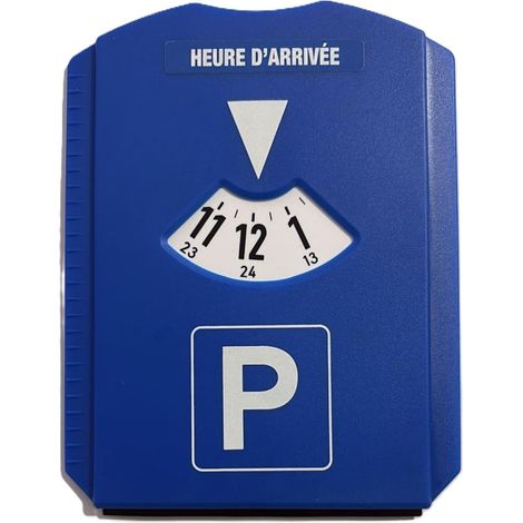 ® Disque de Stationnement Multifonction Français – Grattoir à Glace, Raclette, Jeton de Caddie et Jauge de Pneus – pour Voiture et Moto (1/5)