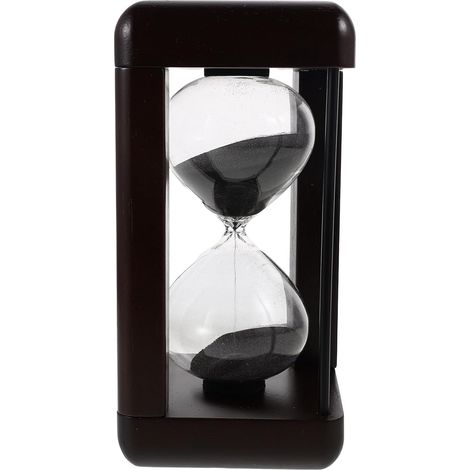 Sablier en verre noir pour la cuisine, la maison (1/4)