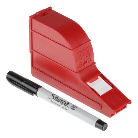 Kit de marqueurs de câbles 3M SWD Adhésif, Ø câble 2.3 7.9mm, Blanc ( Prix pour 1 Kit )