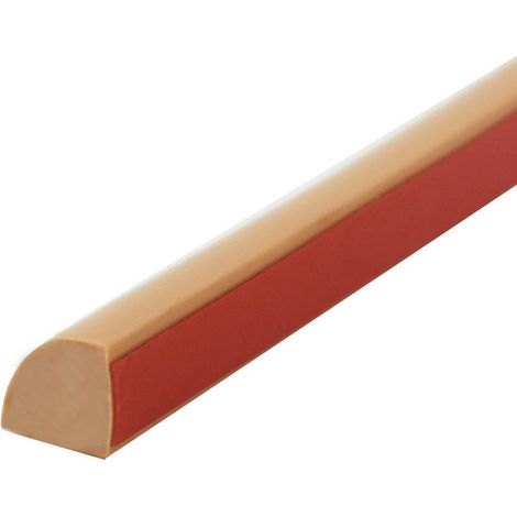 Trimec – 3 m selbstklebende, flexible Viertelstab-Leiste – wasserdichtes und hitzebeständiges PVC – für Bad und Küche (1/5)