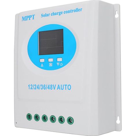 Contrôleur de charge solaire MPPT 150A 12V 24V 36V 48V Écran LCD Contrôleur de batterie intelligent avec double sortie USB pour batterie al/lithium (1/5)