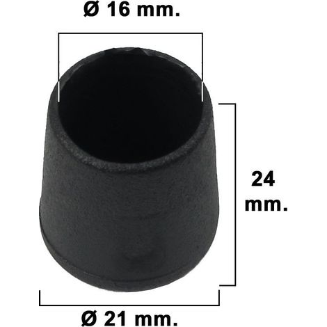 Tappi Puntali Gommini UNIVERSALI Tubolari GOMMA Sedie Bastone Tappo Copriforo 16 mm 16 mm (1/3)