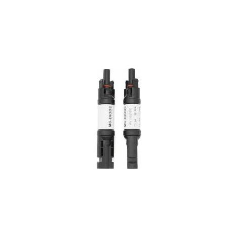 2 PCS Connecteur MC-4 avec diode, 10A DC1000V Diode Connecteur de panneau solaire parallèle MC-4 Mâle/Fem PV Énergie solaire Photovoltaïque Adaptateur de câble solaire (1/4)
