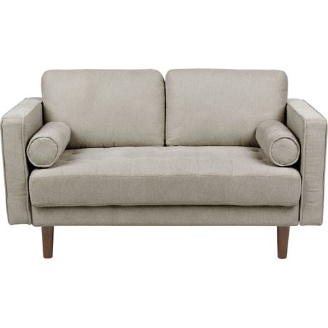 Sofa 2 Seater NURMO Fabric Taupe