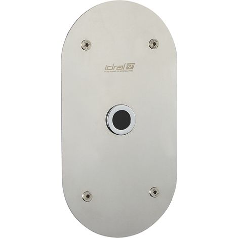 Rubinetto elettronico orinatoio serie 700 a fotocellula da incasso a parete e alimentazione di rete 230V - Idral (1/2)