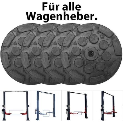 Lot de 4 patins en caoutchouc 120 mm – Accessoires de levage pour ponts élévateurs – Protection de sols – Installation facile (1/5)