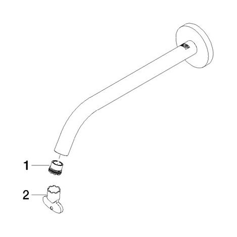 Dornbracht 90282232400-00 Bec de robinet Pièces de rechange