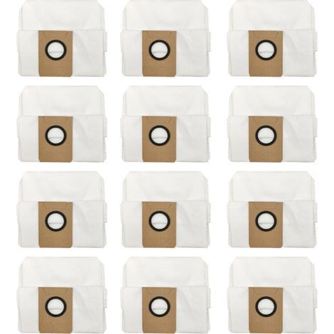 12 Beutel Zubehör für ECOVACS DEEBOT X1 OMNI Roboterstaubsauger, Ersatzstaubsaugerbeutel für Ecovacs Deebot X1 e Omni Reinigungsstation