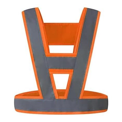 Adjustable V-Shaped Reflective Vest for Men and Women, High Visibility Safety Vest for Nighttime Use, Road Traffic Reflective Vest (1/4)