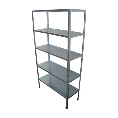 SCAFFALE KIT 5 RIPIANI AD INCASTRO PROMETAL - ZINCATO CM 40X100 H.CM 194- 1 confezioni