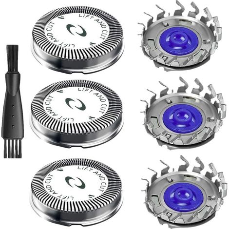 Têtes de rechange Philips HQ56, double lame 4D auto-affûtées. Rasage rapide et précis. (1/5)