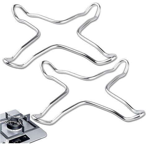 2 Pièces RéDucteur Universel de CuisinièRe à Gaz, Support pour Cuisinière en Acier Inoxydable 10 cm Réducteurs de Gaz pour Cafetière (1/4)