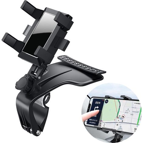 Support Téléphone Voiture Rotation 360° Support de Ventilation pour Téléphone Portable Ventilation Universelle Support de Voiture Porte Téléphone Voiture Intelligent (1/5)