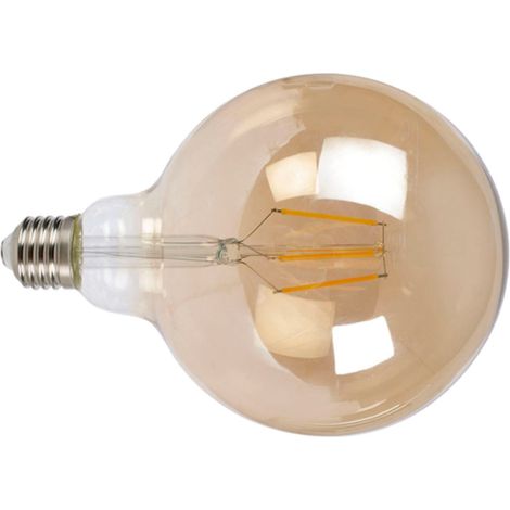 Bombilla con filamento Led globo G125 vintage DUOLEC E27 luz cálida 8W -