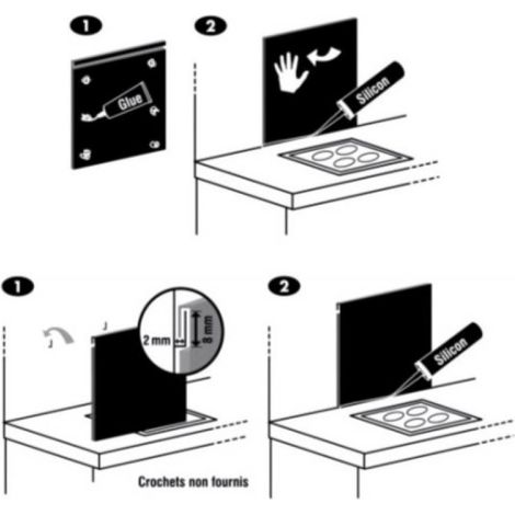 Nordlinger – Crédence de cuisine inox 120 x 15 cm – Résistance à la chaleur jusqu'à 70°C – Facile à nettoyer et à installer – Finition parfaite