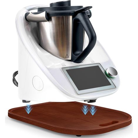 Supporto in legno per Thermomix TM5 TM6, pannello in legno massello scuro (1/5)