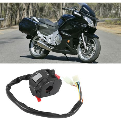 Motorrad-Lenkerschalter, Scheinwerfer-, Blinker- und Hupensteuerung, Tastenbaugruppe (1/5)