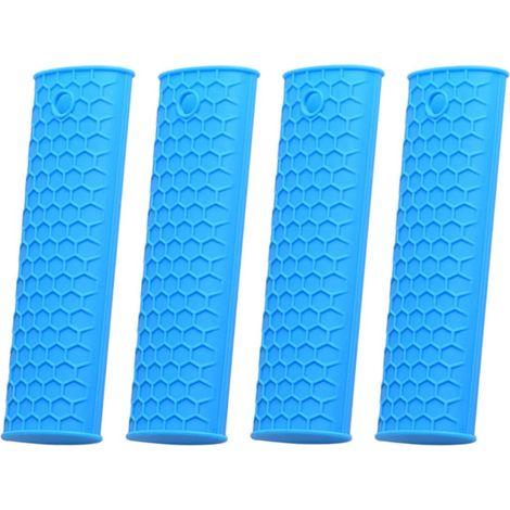 CCYKXA 4pièces Manique Silicone pour Poignées de Casseroles Protège-poignées de Casseroles Manchon pour Poignées de Housse