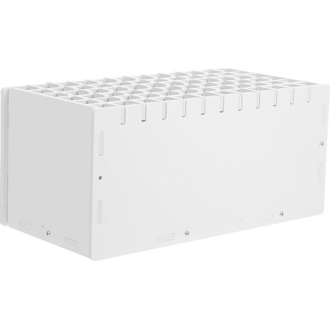 Organisateur Blanc 72 Cases, Grosse Capacité en Bois Plastique de Rangement Multifonctionnel Affichage Pratique pour Stylos et pour Bureau (1/5)