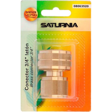conector manguera laton 3/4 hembra, adaptador grifo, conector grifo a conector rapido (1/2)