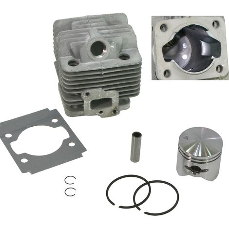 Cilindro e pistone per decespugliatore Alpina GGP 528/528T/528D, STAR 28T/28TJ/28/28J/28D/28DJ, TR25J, TB25/25CX, BJ 250/250D/250DJ - 360340