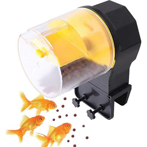 Distributeur automatique de nourriture pour poissons, minuteur électronique pour aquarium, avec 2 distributeurs de nourriture pour aquarium vide et machine à nourrir les tortues. (1/4)
