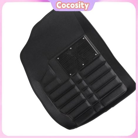 Cocosity tapis de sol automobile Tapis de pied de voiture universel, enveloppe complète, résistant à l'usure, auto tapis Beige Noir (1/5)