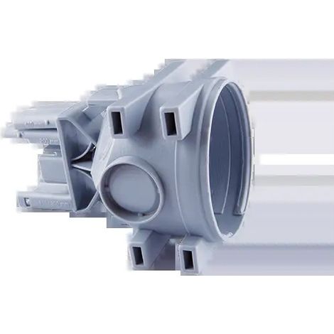 Boitier encastré diam 65mm prof 105mm pour mur banché ép 150 à 250mm 4 entrées SIBTOP P02000