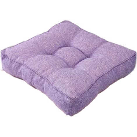 Coussin de sol carré, épais et doux, pour méditation, yoga ou détente, utilisable par toute la famille