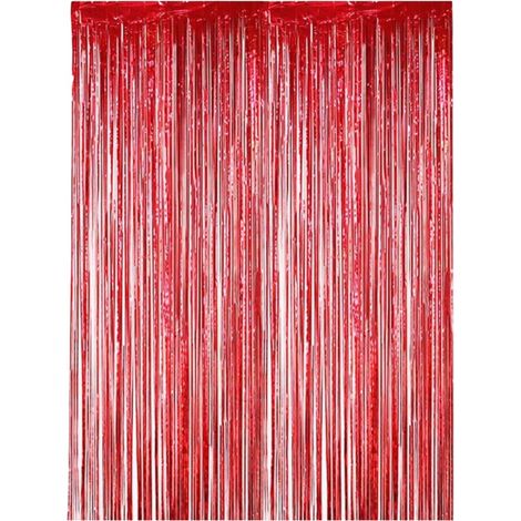 Rideau De Fond En Feuille D Or - 2 Pièces - 100 X 200 Cm - Pour Décoration De Fête D Anniversaire Mariage Noël Halloween Réveillon (1/5)