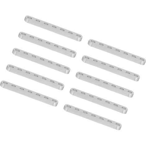10 supports droits plats en aluminium 4 x 8 mm pour équipements de robotique et d'ingénierie 3102-0007-0056 (1/5)