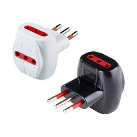 ADATTATORE TRIPLO 10A ROSI 2P+T - prese 10A 2P+T, Colore