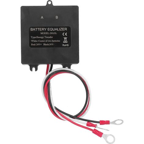 24V Batterieausgleicher mit LED-Anzeige, automatischer Batteriespannungsausgleich für NiMH Lithium-Eisenphosphat-Akkus