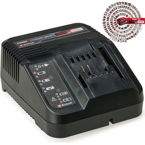 Einhell 18v Power X-Change Fast Charger PXC 3ah 30 Minute Charging Status Light